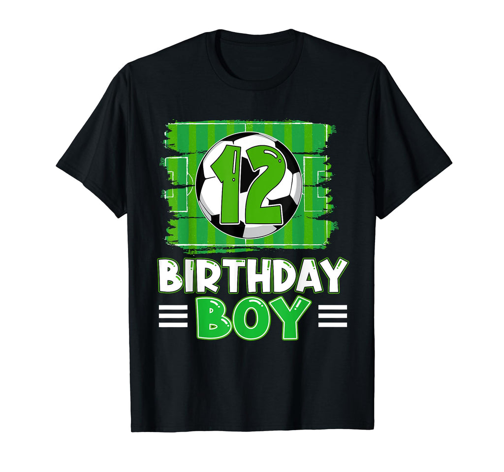 12 Year Old Birthday Soccer 12Th T-Shirt - Aesthetic Graphic for Adults - T-Shirt, Sweatshirt, Hoodie