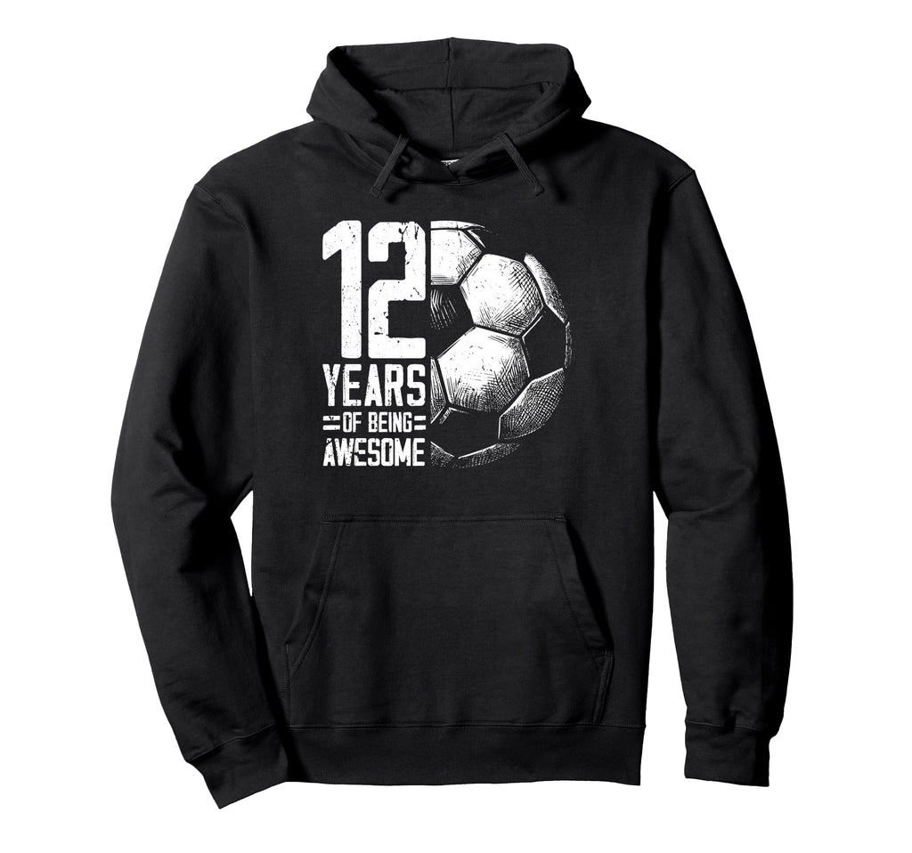 12Th Birthday Soccer Player Football Hoodie - Aesthetic Graphic Men Women - T-Shirt, Sweatshirt, Hoodie