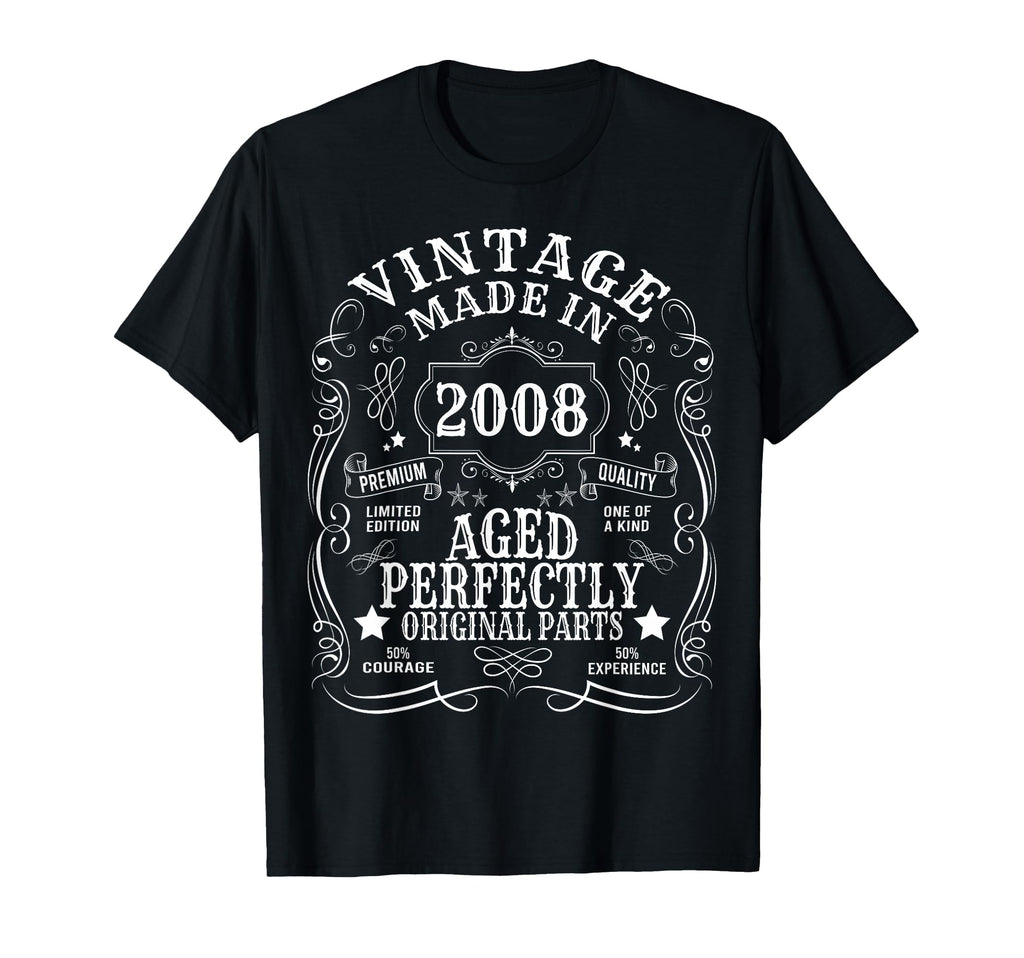 18Th Birthday 18 Years 2008 Gift Funny T-Shirt - Custom Art Print Men Women - T-Shirt, Sweatshirt, Hoodie