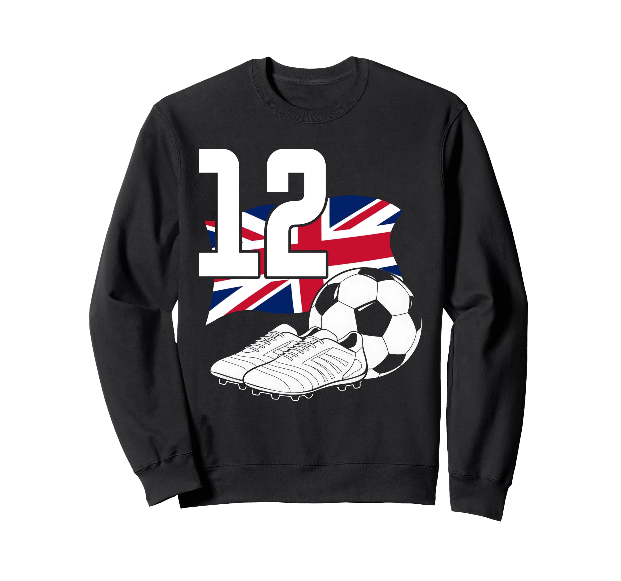 12 Soccer Birthday Gift Soccer Sweatshirt - Fun Novelty Design Men Women - T-Shirt, Sweatshirt, Hoodie