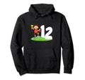 12Th Birthday Soccer 12 Years Old Hoodie - Minimalist Print for Adults - T-Shirt, Sweatshirt, Hoodie
