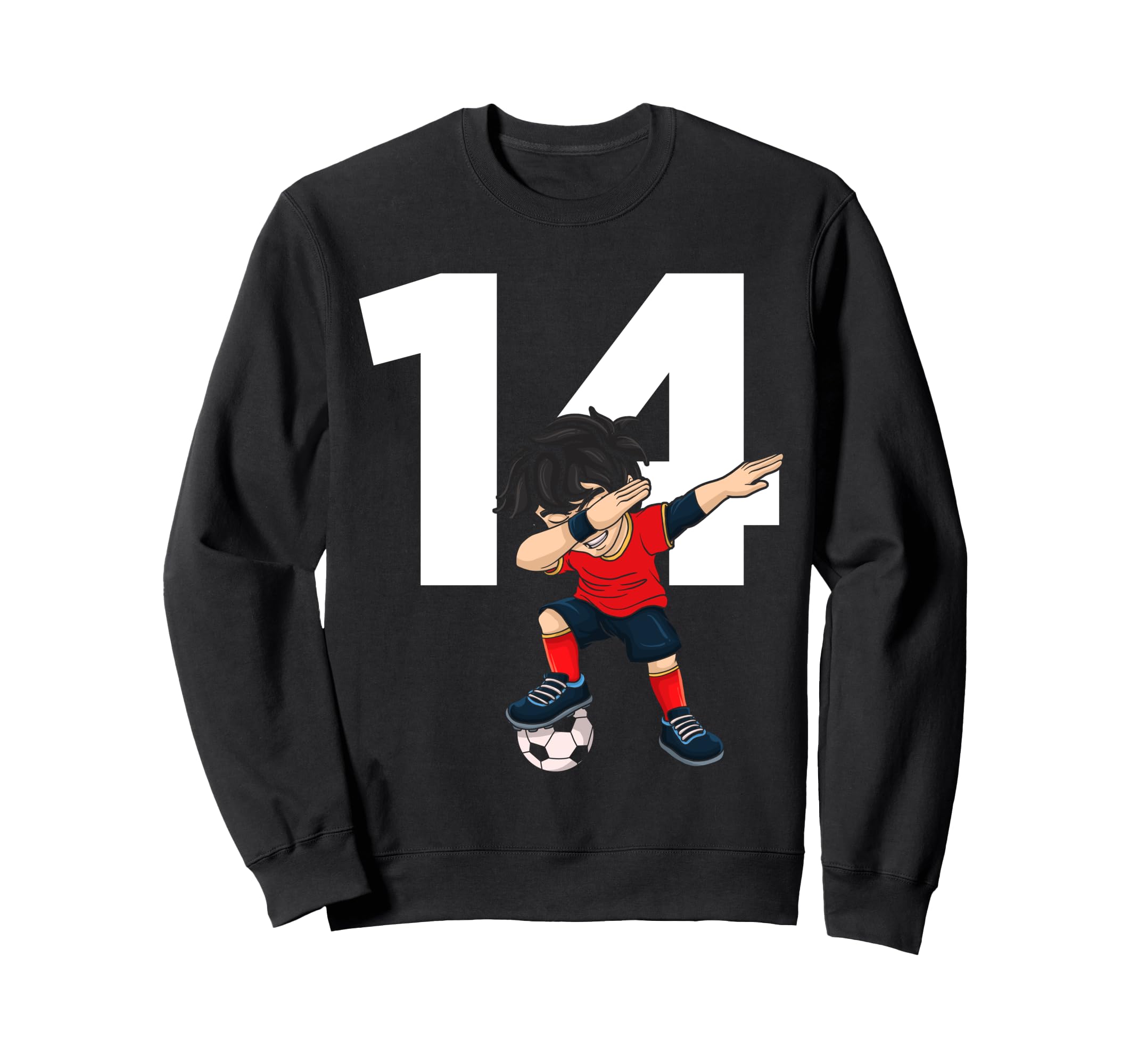 14 Soccer Birthday Gift Soccer Sweatshirt - Aesthetic Graphic Men Women - T-Shirt, Sweatshirt, Hoodie