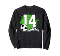 14Th Birthday Soccer Fourteen Year Sweatshirt - Minimalist Print Men Women - T-Shirt, Sweatshirt, Hoodie