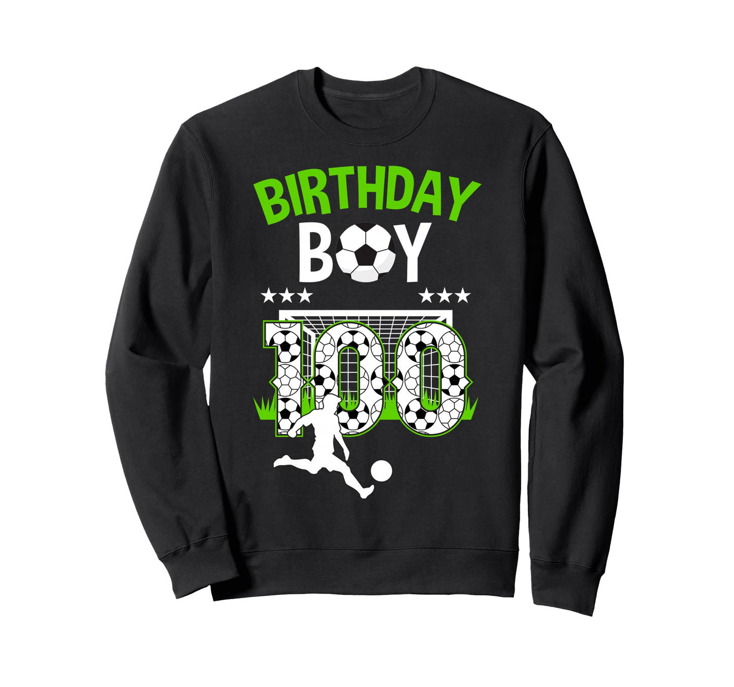 Birthday Soccer 100 Year Old Who Sweatshirt - Aesthetic Graphic for Adults - T-Shirt, Sweatshirt, Hoodie