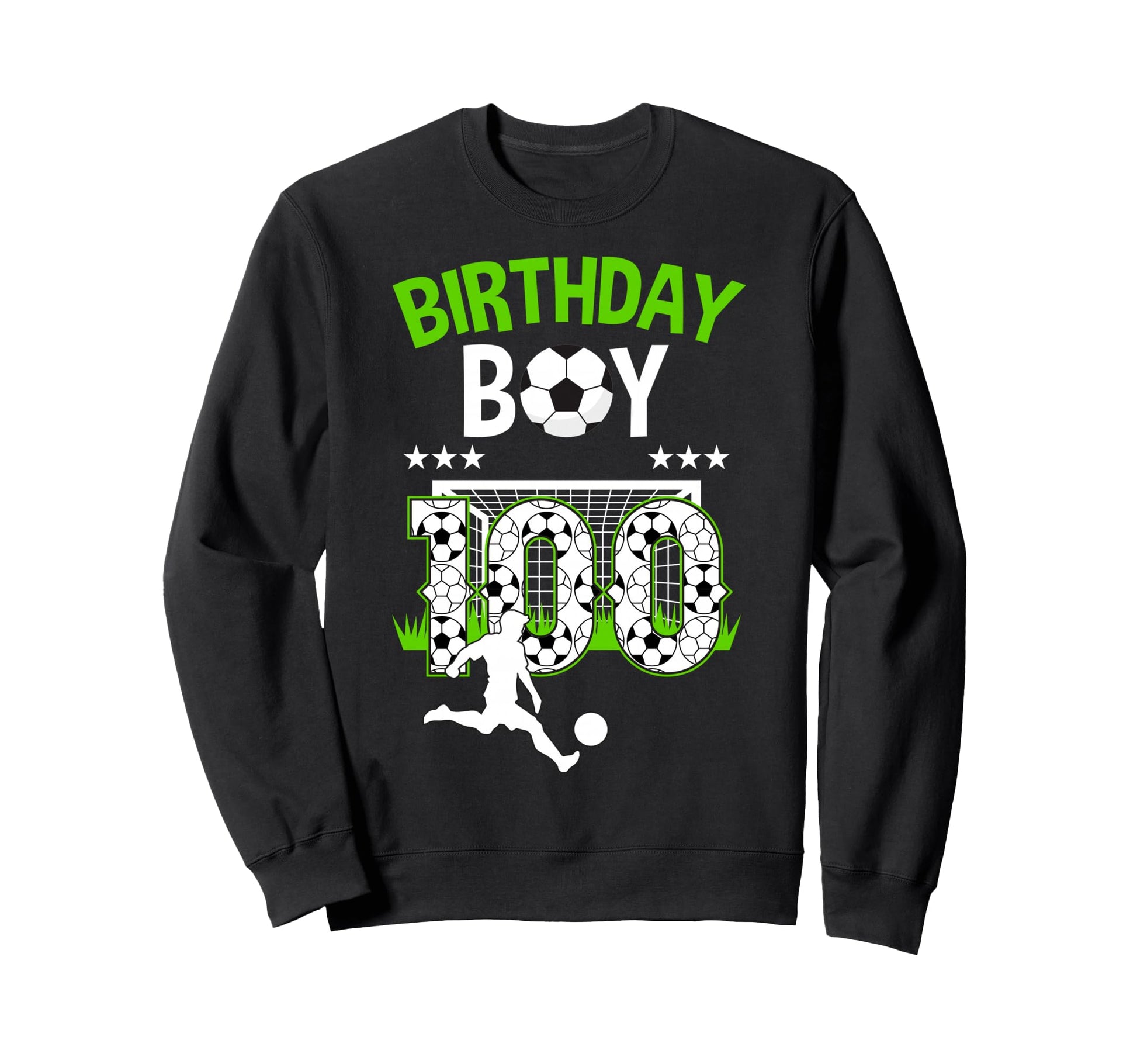 Birthday Soccer 100 Year Old Who Sweatshirt - Aesthetic Graphic for Adults - T-Shirt, Sweatshirt, Hoodie