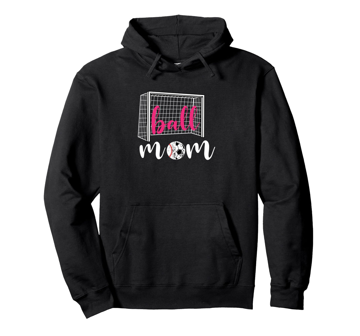 Soccer Mom Ball Football Game Day Hoodie - Casual Everyday Wear Men Women - T-Shirt, Sweatshirt, Hoodie