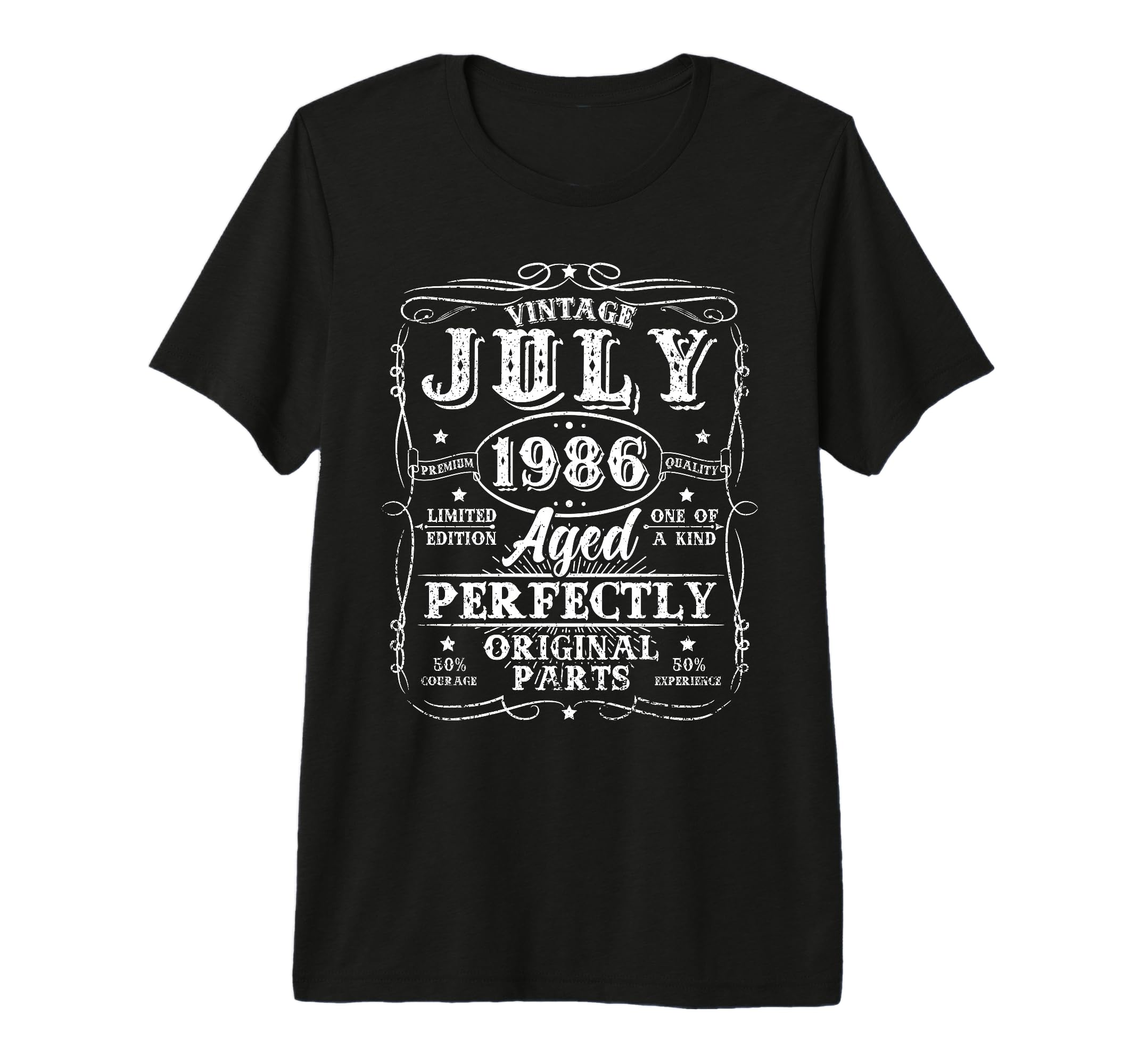 40 Years Old July 1986 40Th Birthday T-Shirt - Minimalist Print Men Women - T-Shirt, Sweatshirt, Hoodie
