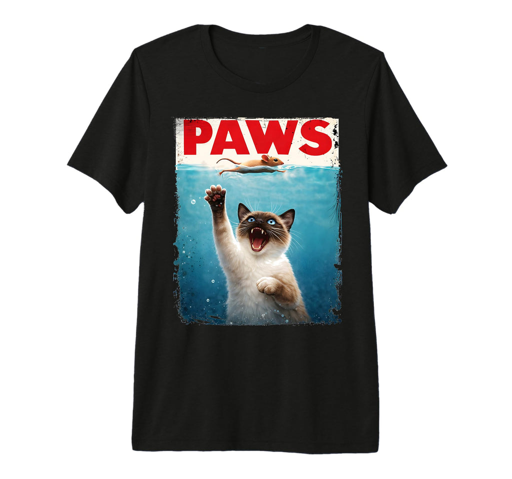 Siamese Cat Paws Parody Cat Lover Cat T-Shirt - Novelty Apparel Unisex - T-Shirt, Sweatshirt, Hoodie