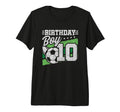10 Year Old Soccer Birthday 10Th T-Shirt - Streetwear Style for Adults - T-Shirt, Sweatshirt, Hoodie