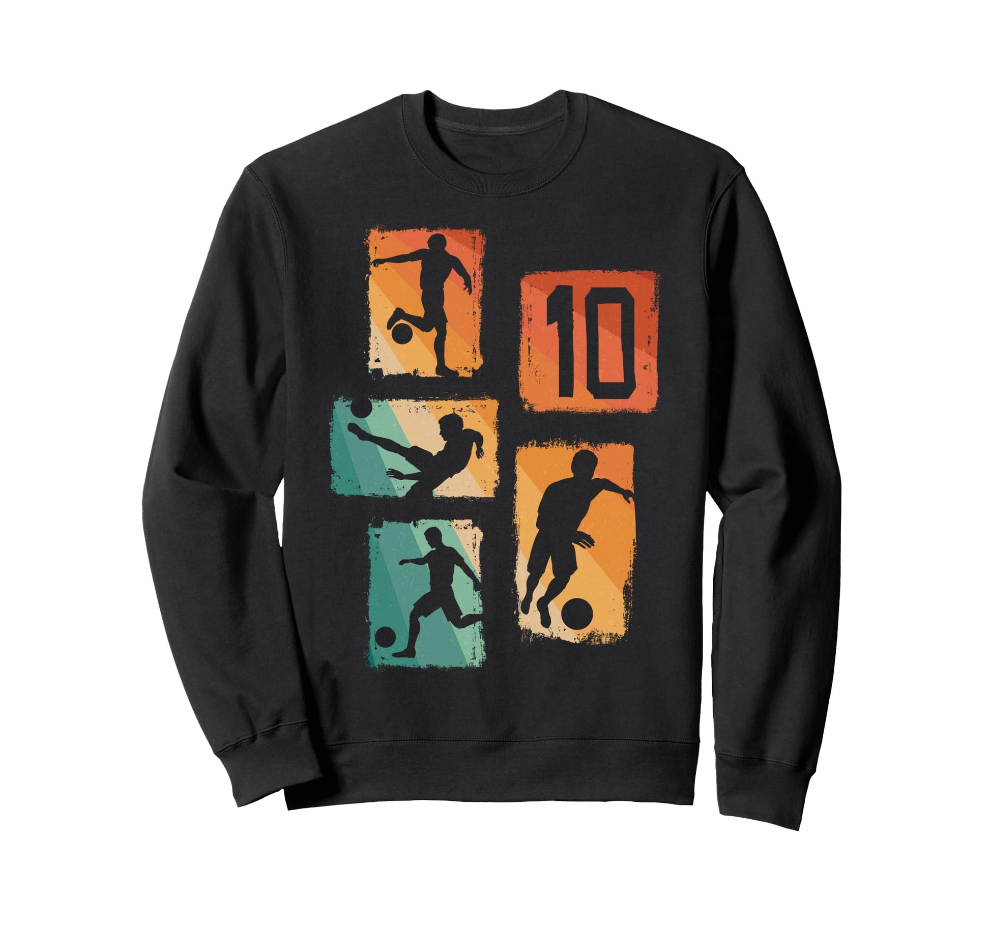 10Th Birthday Soccer Player Sweatshirt - Minimalist Print for Adults - T-Shirt, Sweatshirt, Hoodie