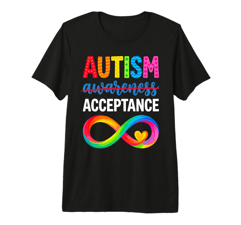 Autism Acceptance Awareness Mom Dad T-Shirt - Minimalist Print for Adults - T-Shirt, Sweatshirt, Hoodie