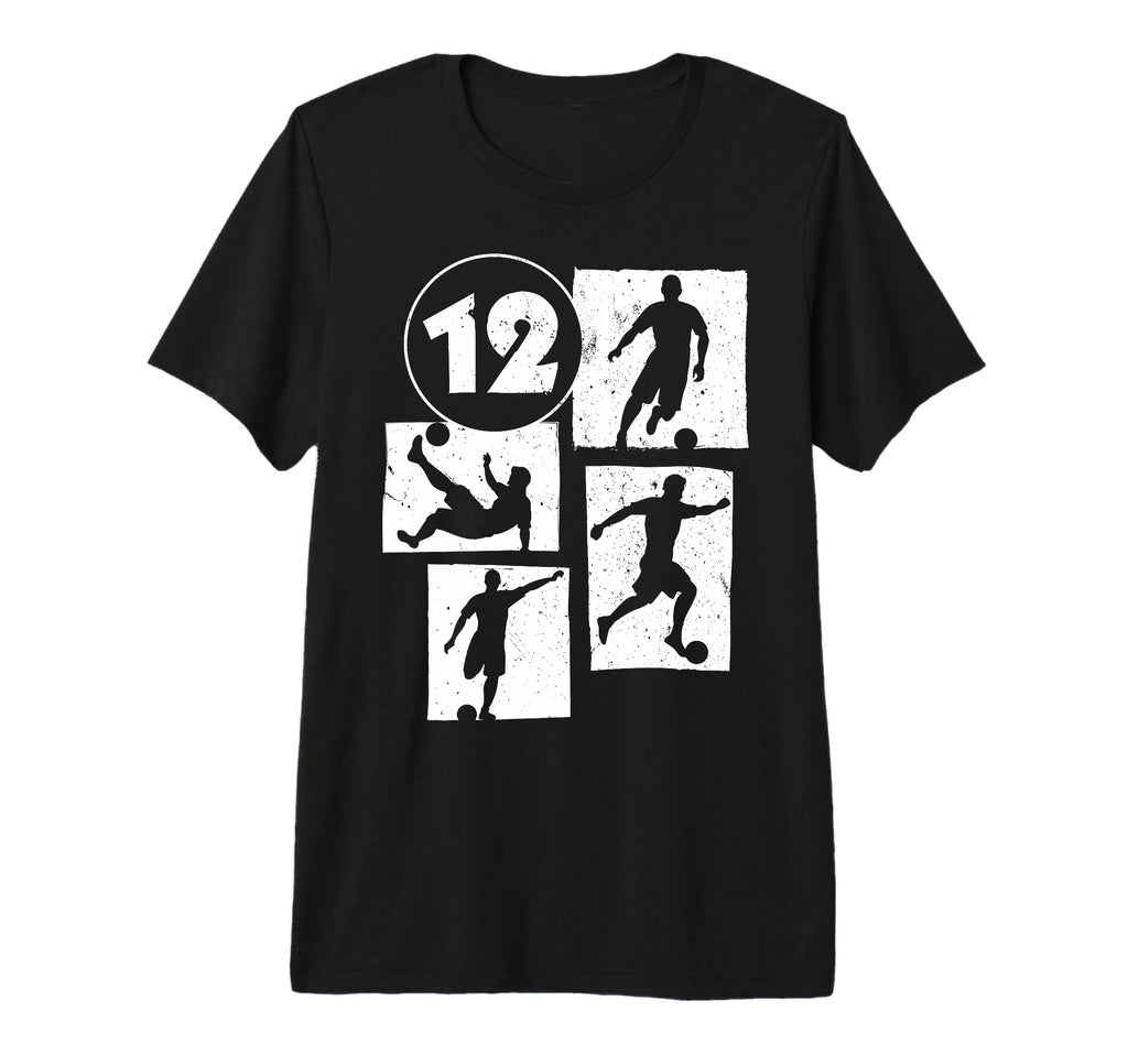12Th Birthday Soccer Player Football 12 T-Shirt - Streetwear Style Unisex - T-Shirt, Sweatshirt, Hoodie