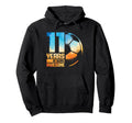 11Th Birthday Soccer Player Football 11 Hoodie - Trendy Graphic Men Women - T-Shirt, Sweatshirt, Hoodie