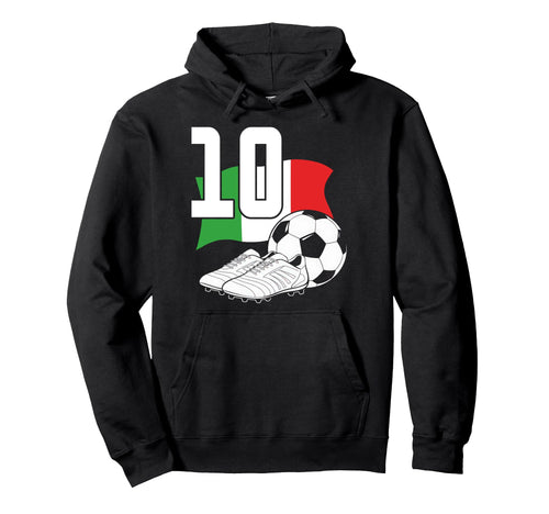 10 Soccer Birthday Gift Soccer Fan Sports Hoodie - Trendy Graphic Unisex - T-Shirt, Sweatshirt, Hoodie