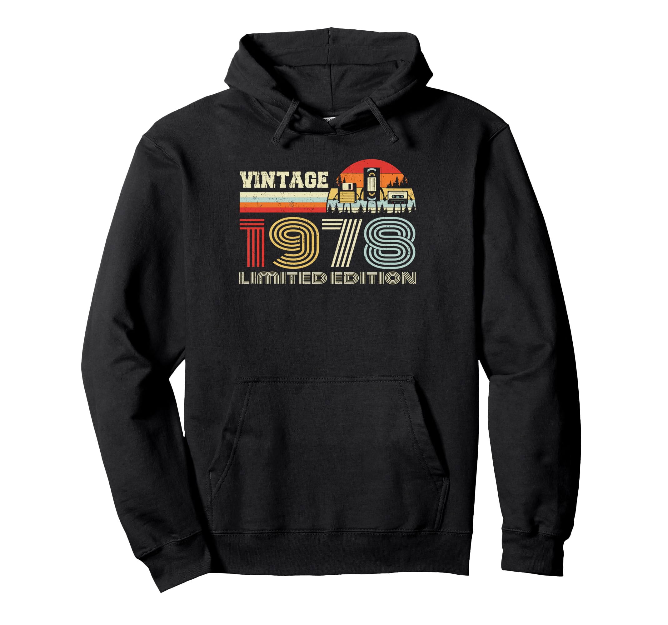1978 Birthday 1978 Cassette Tape Hoodie - Custom Art Print Men Women - T-Shirt, Sweatshirt, Hoodie