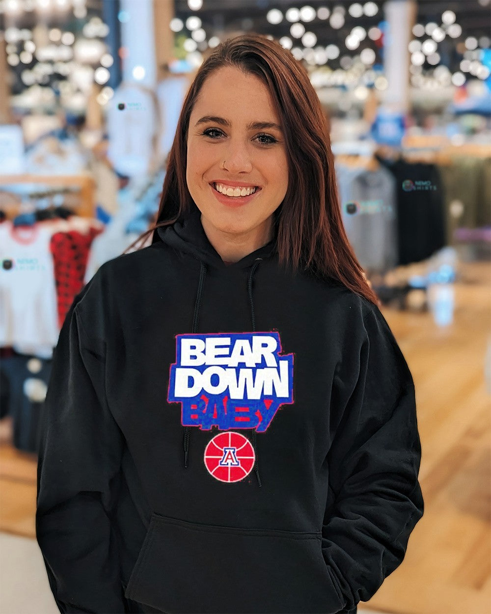 Arizona Wildcats women's basketball bear down baby - Adult & Kids T-Shirts, Sweatshirts & Hoodies apparel design preview 5
