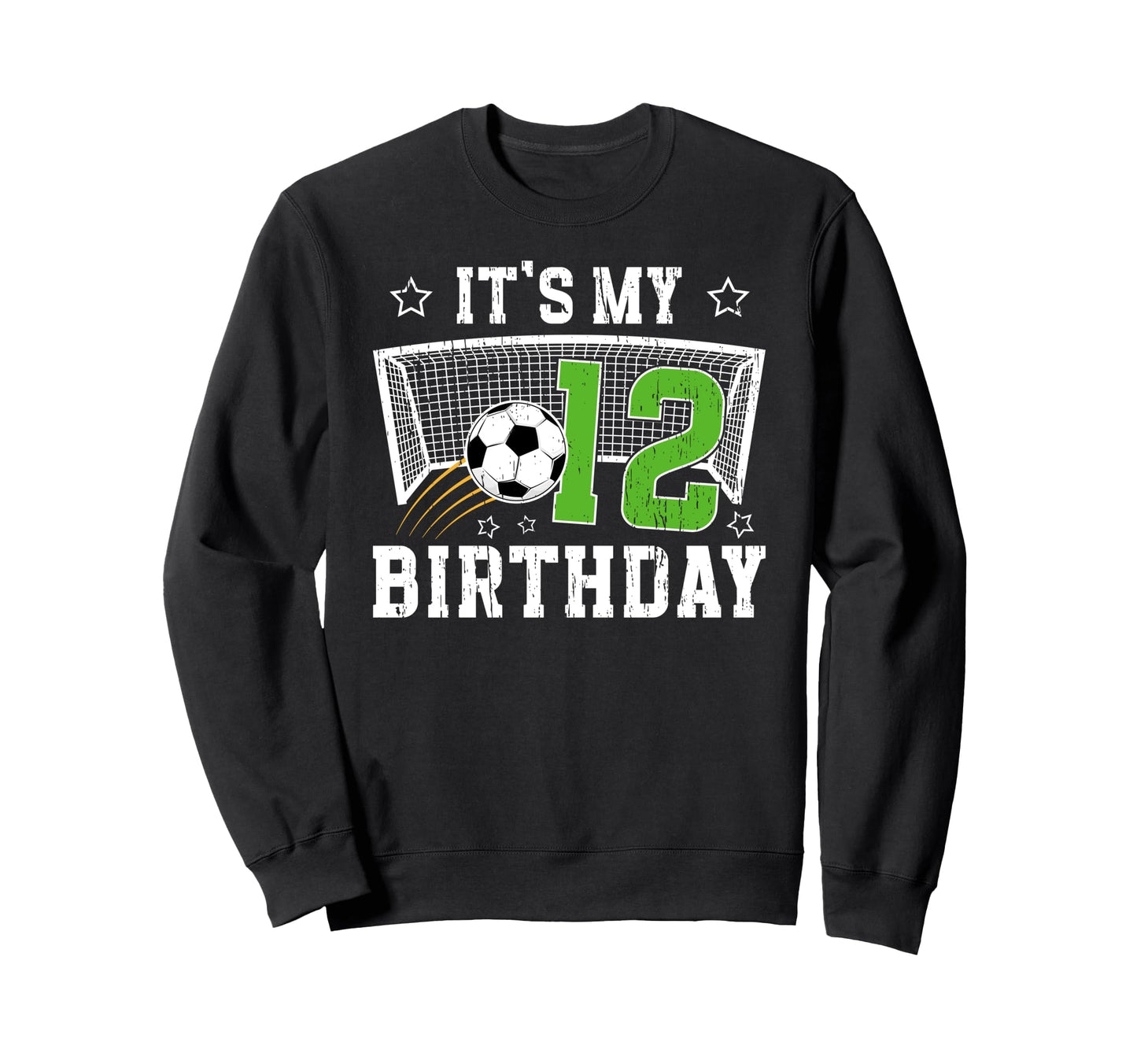 12Th Birthday Soccer 12 Year Old Sweatshirt - Custom Art Print Unisex - T-Shirt, Sweatshirt, Hoodie