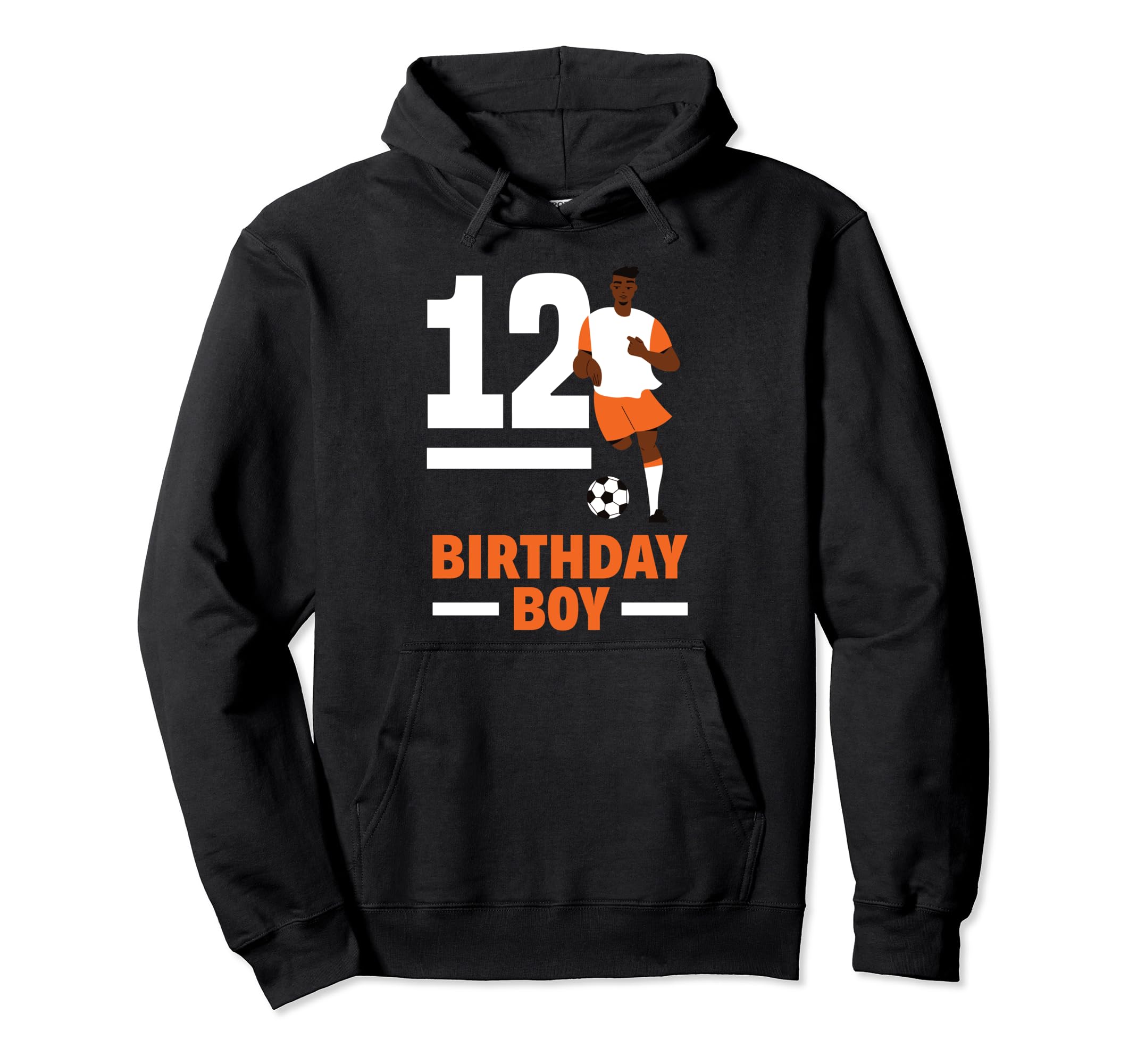 12Th Birthday 12 Years Soccer Football Hoodie - Trendy Graphic for Adults - T-Shirt, Sweatshirt, Hoodie
