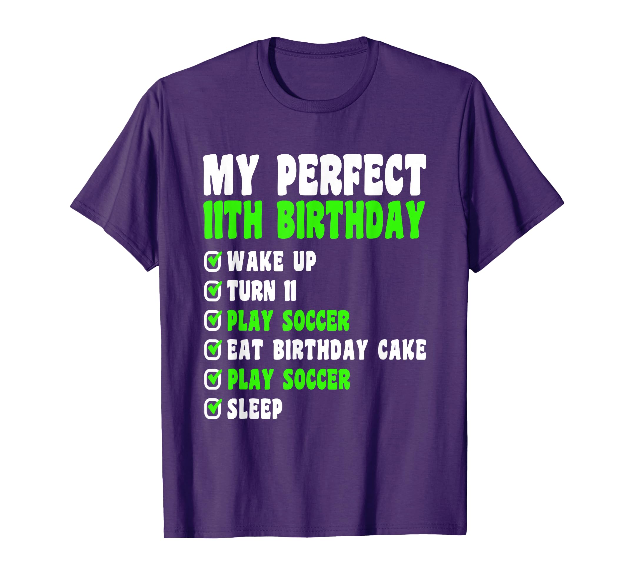 11 Year Old My 11Th Birthday Soccer T-Shirt - Trendy Graphic Men Women - T-Shirt, Sweatshirt, Hoodie