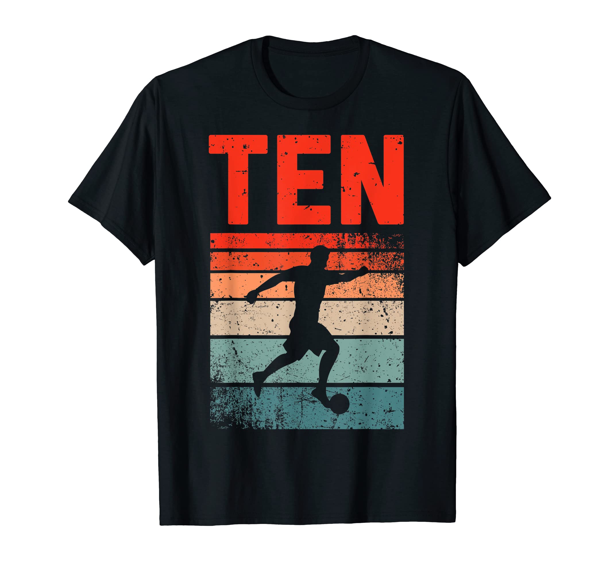 10Th Birthday Soccer 10 Years Old T-Shirt - Unique Graphic Men Women - T-Shirt, Sweatshirt, Hoodie