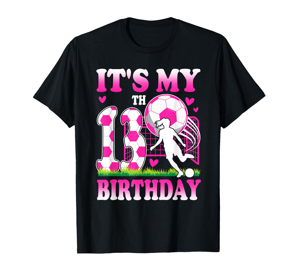 13 Year Old Birthday Soccer Themed T-Shirt - Minimalist Print for Adults - T-Shirt, Sweatshirt, Hoodie