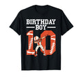 10 Years Old Football Player 10Th Football T-Shirt - Trendy Graphic Unisex - T-Shirt, Sweatshirt, Hoodie