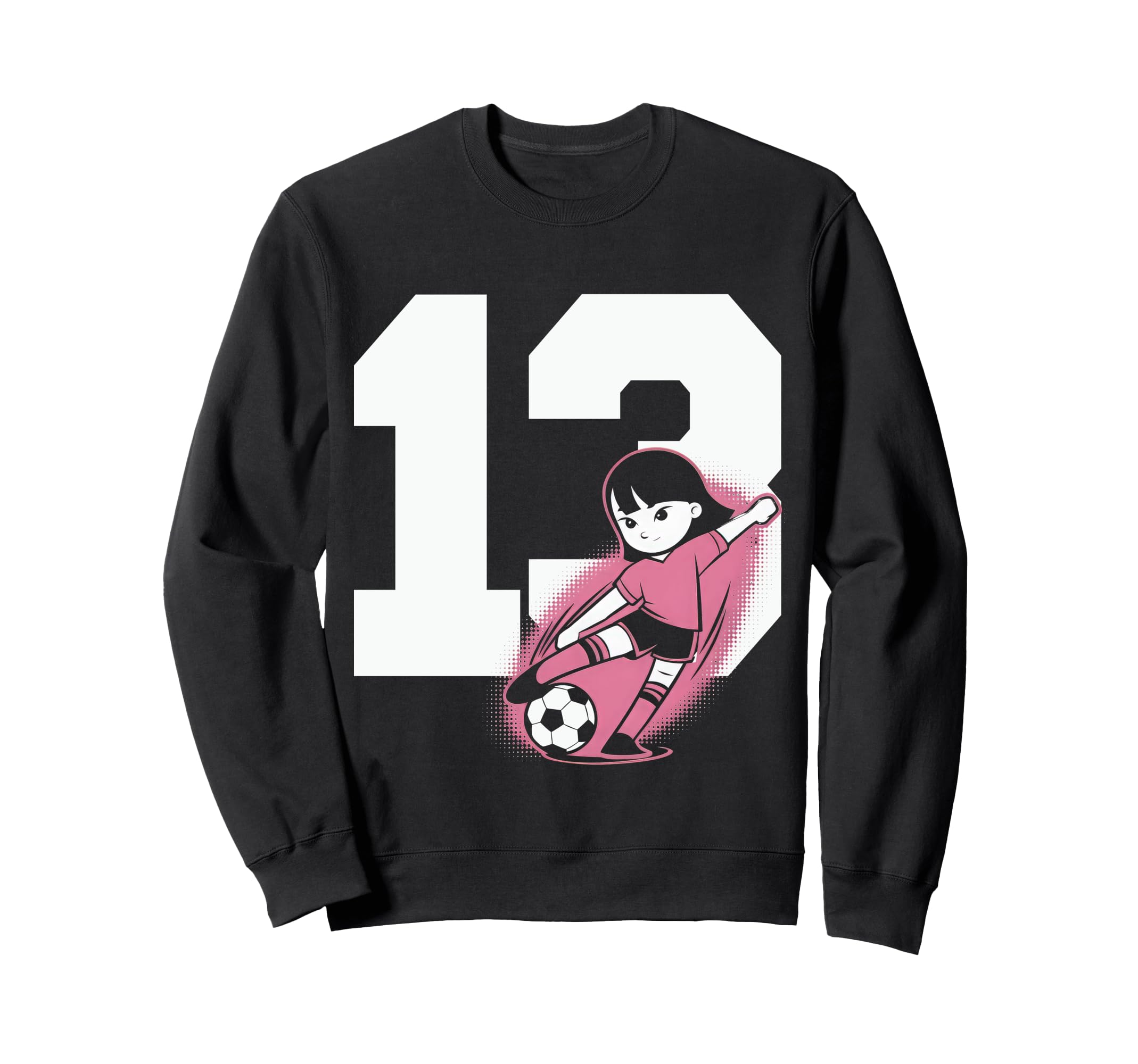 13 Soccer Birthday Gift Soccer Fan Sweatshirt - Graphic Print Men Women - T-Shirt, Sweatshirt, Hoodie