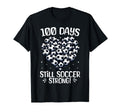100 Days School Soccer Heart T-Shirt - Casual Everyday Wear for Adults - T-Shirt, Sweatshirt, Hoodie