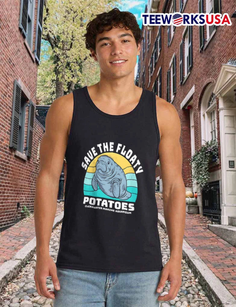 Save The Floaty Potatoes Clearwater Marine Aquarium - Adult & Kids T-Shirts, Sweatshirts & Hoodies apparel design preview 6