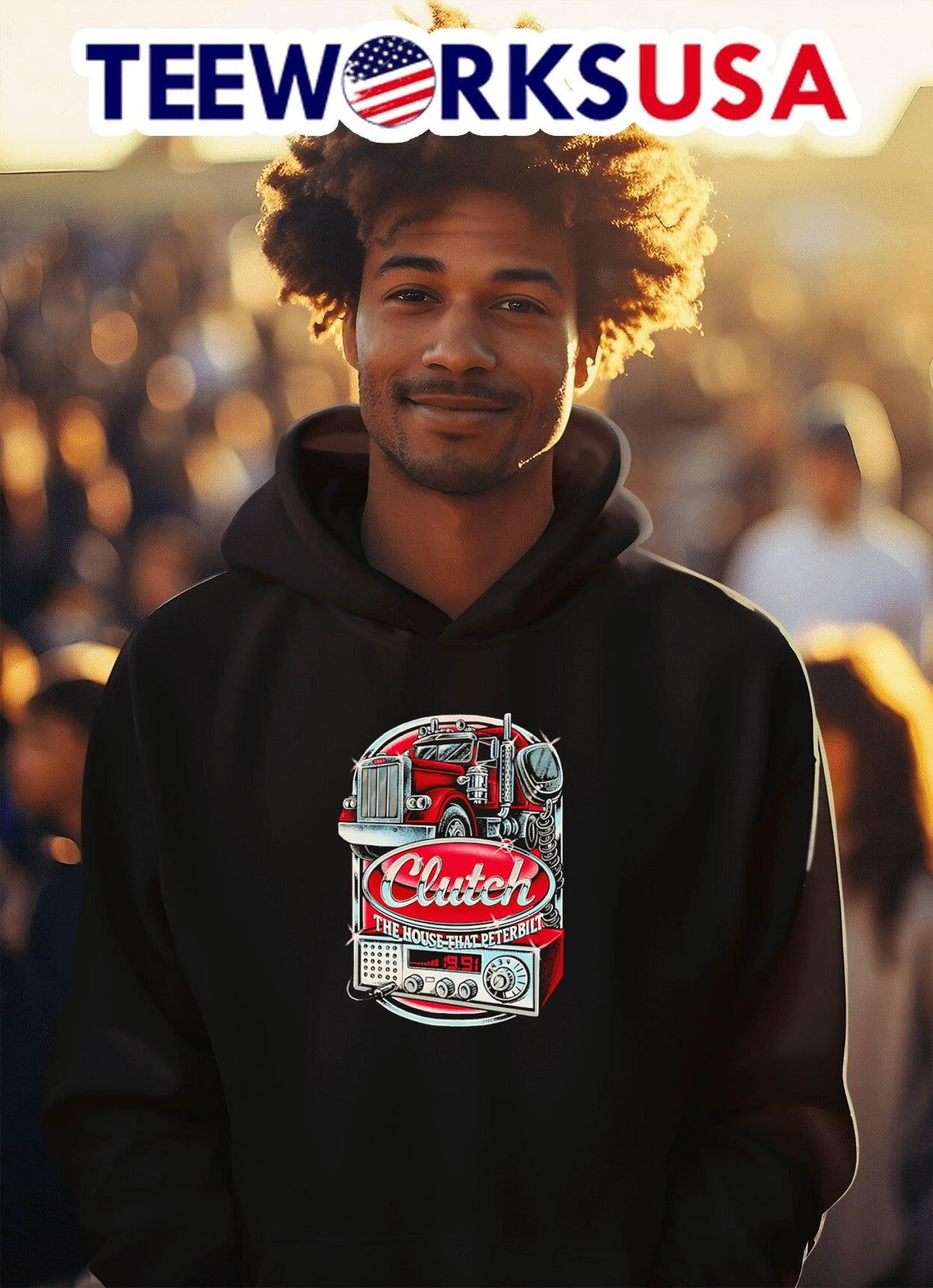 Clutch The House That Peterbilt - Adult & Kids T-Shirts, Sweatshirts & Hoodies apparel design preview 2