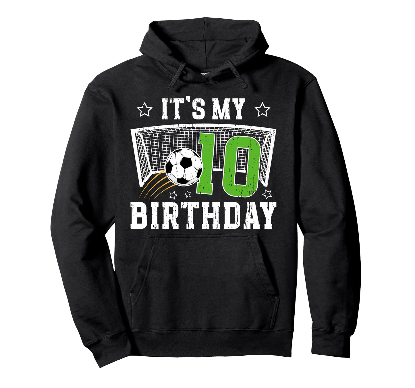 10Th Birthday Soccer Ten Year Old Hoodie - Minimalist Print Men Women - T-Shirt, Sweatshirt, Hoodie