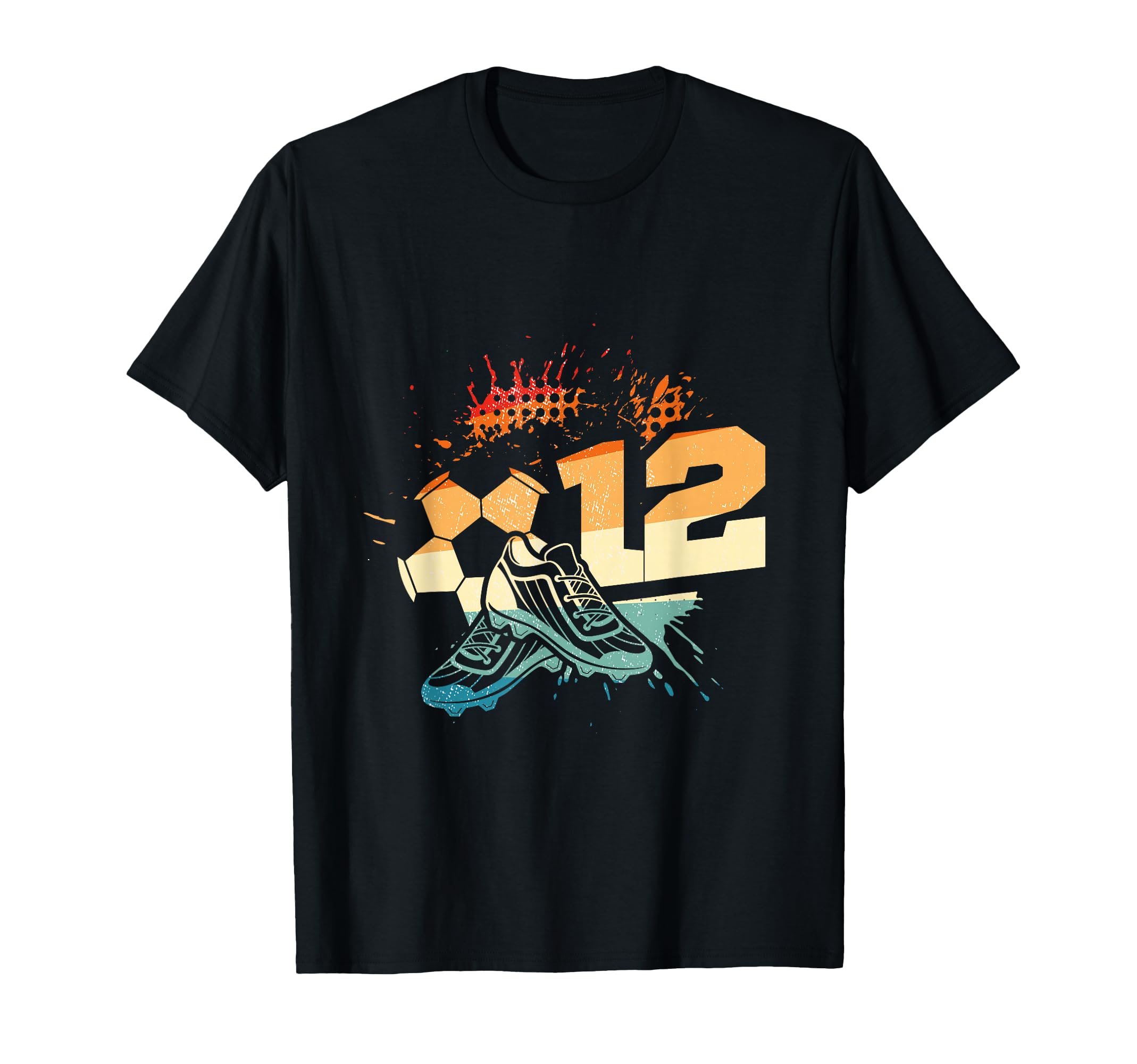 12Th Birthday Soccer Player Football T-Shirt - Fun Novelty Design Unisex - T-Shirt, Sweatshirt, Hoodie