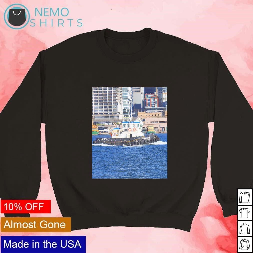 Tug boat Arana Sydney Australia - Adult & Kids T-Shirts, Sweatshirts & Hoodies apparel design preview 3