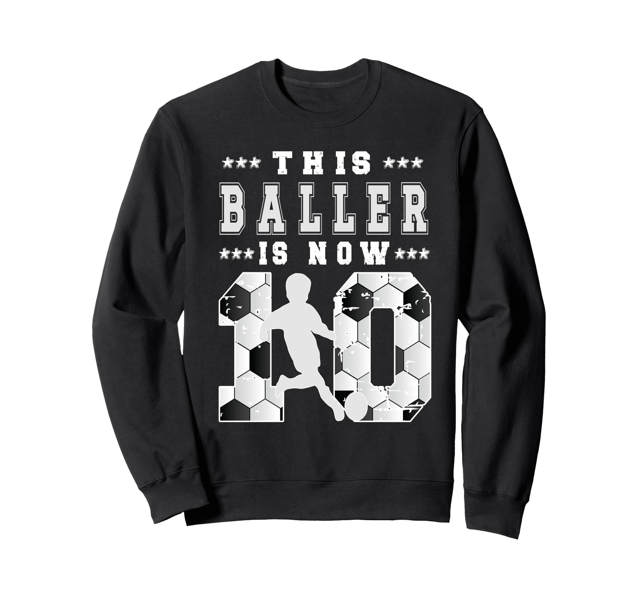 10Th Birthday Soccer Ten Year Old Soccer Sweatshirt - Graphic Print Unisex - T-Shirt, Sweatshirt, Hoodie