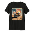 American Flag Trucker Dad Big Rig T-Shirt - Custom Art Print Unisex - T-Shirt, Sweatshirt, Hoodie