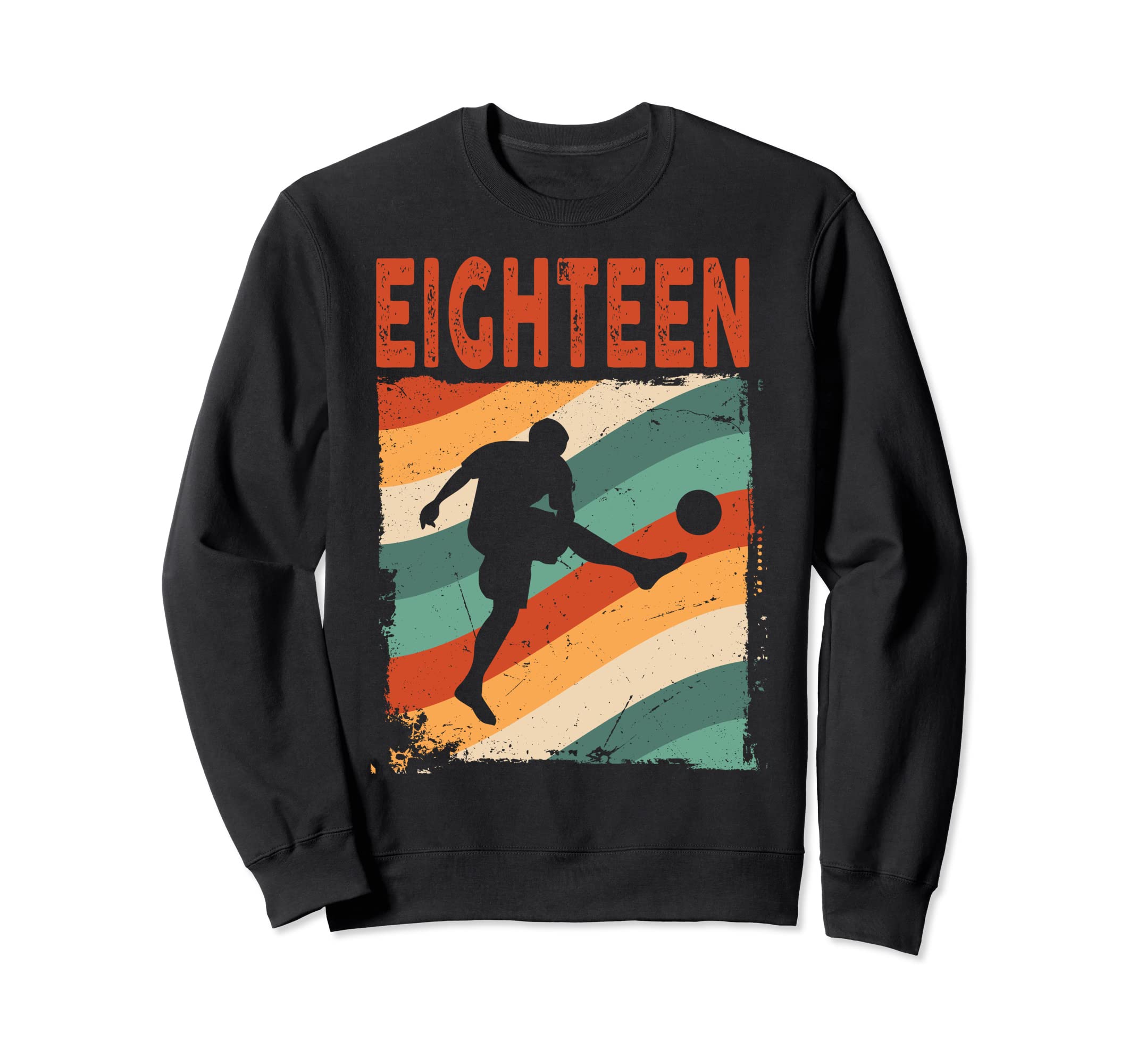 18Th Birthday Soccer 18 Years Old Sweatshirt - Minimalist Print Unisex - T-Shirt, Sweatshirt, Hoodie