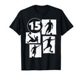 15Th Birthday Soccer Player Football 15 T-Shirt - Streetwear Style Unisex - T-Shirt, Sweatshirt, Hoodie