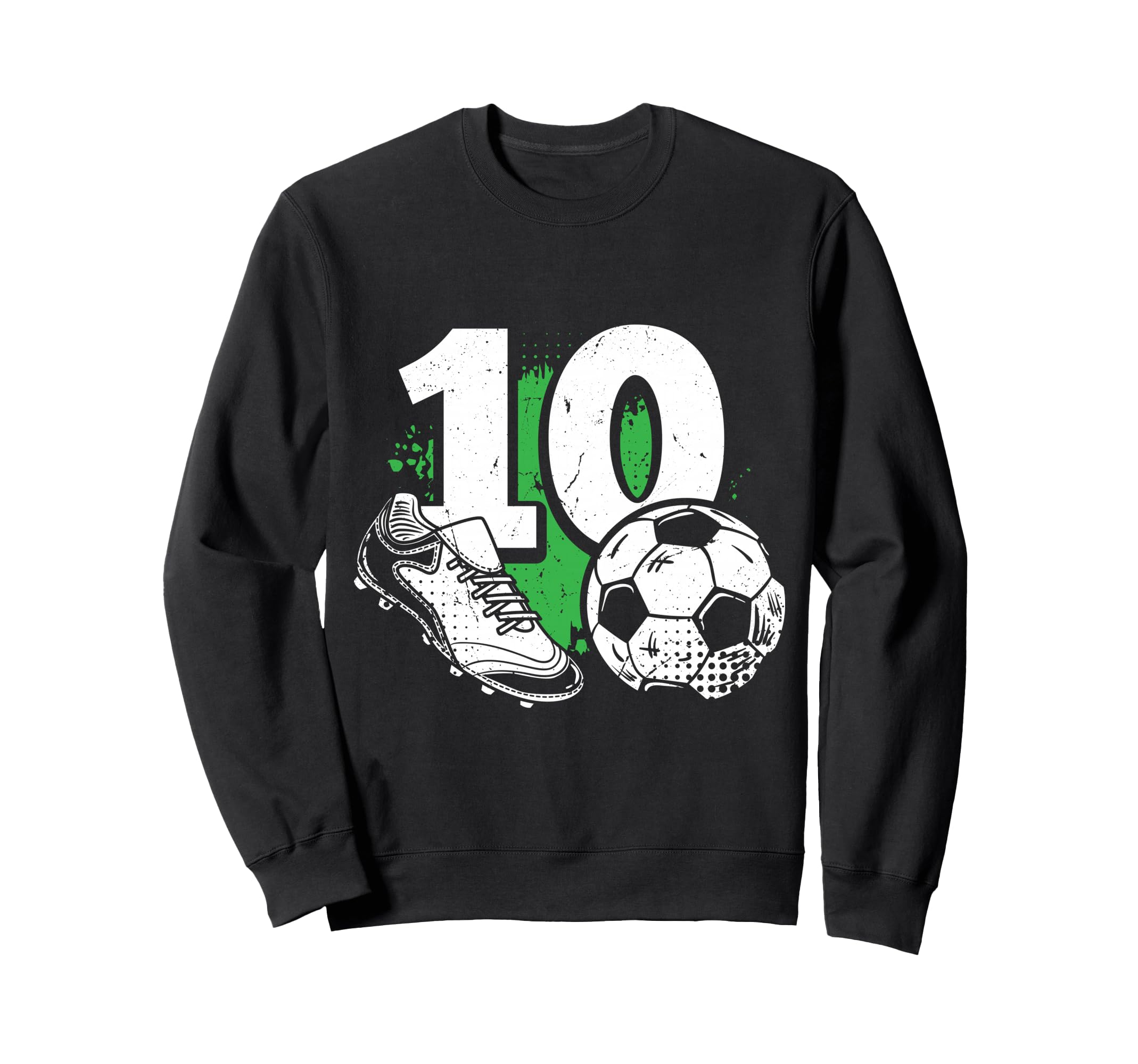 10Th Birthday Soccer Player Sweatshirt - Custom Art Print for Adults - T-Shirt, Sweatshirt, Hoodie