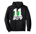 11 Years Old Sports Lover Soccer Player Hoodie - Unique Graphic Unisex - T-Shirt, Sweatshirt, Hoodie