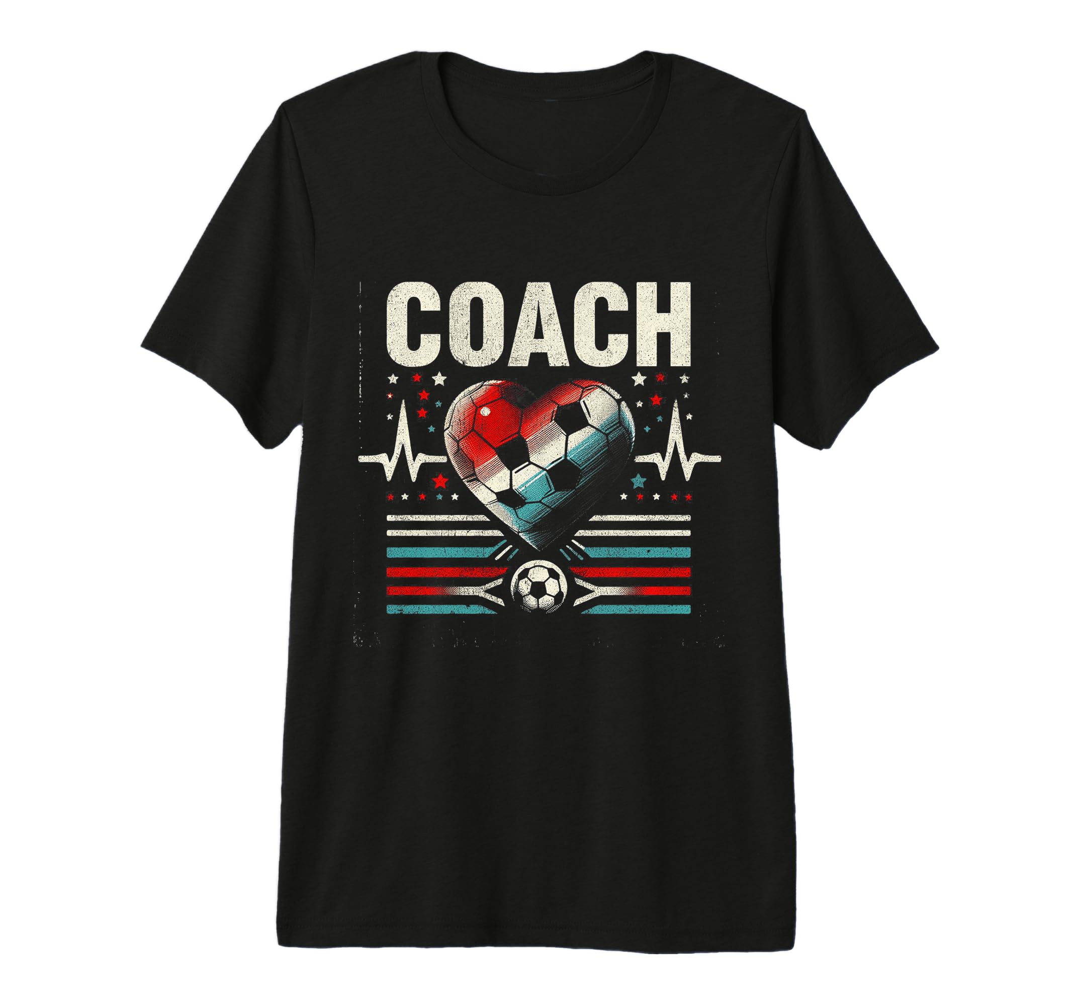 Soccer Coach Training Heart Beat T-Shirt - Fun Novelty Design Unisex - T-Shirt, Sweatshirt, Hoodie