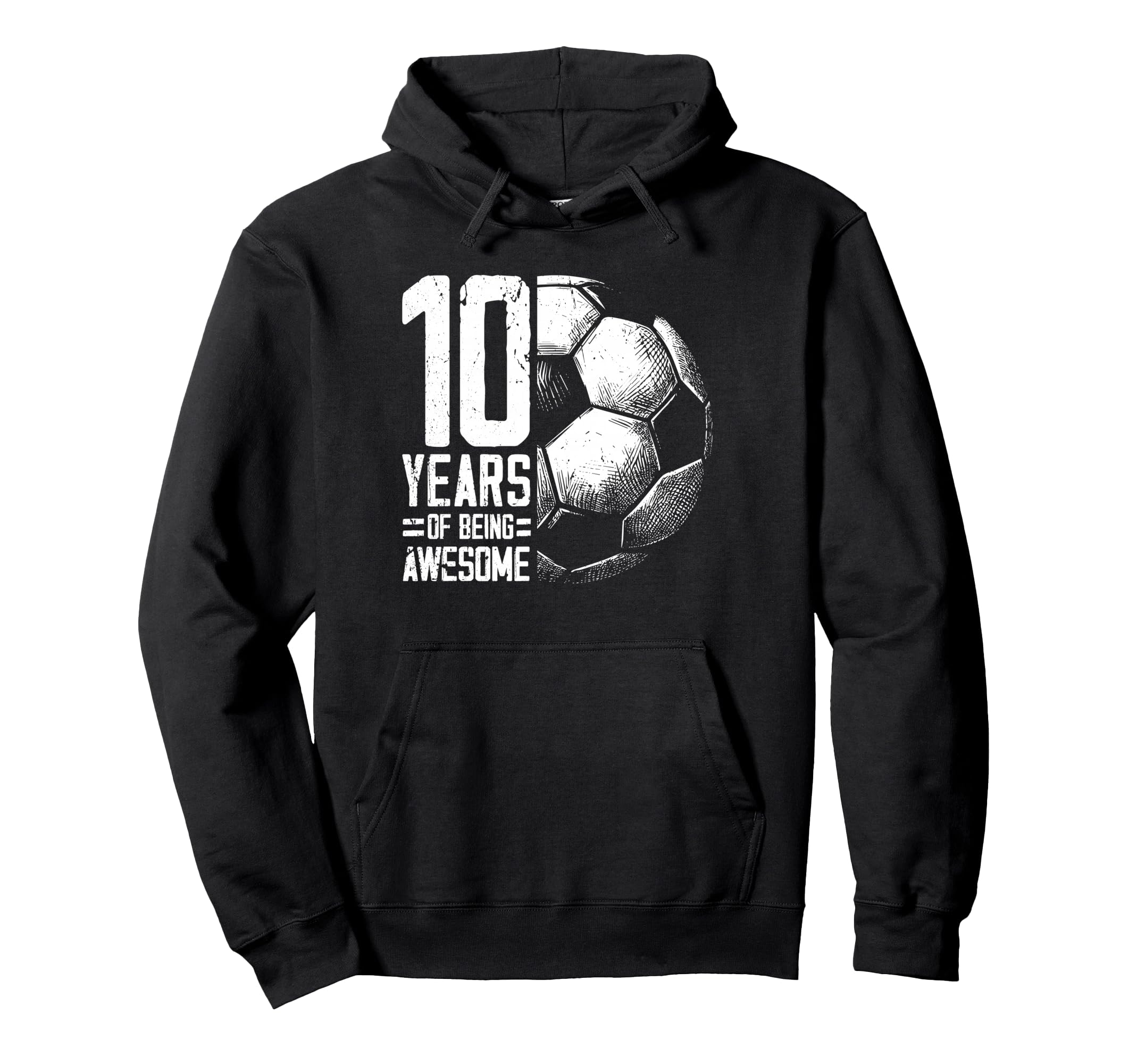 10Th Birthday Soccer Player Hoodie - Casual Everyday Wear for Adults - T-Shirt, Sweatshirt, Hoodie