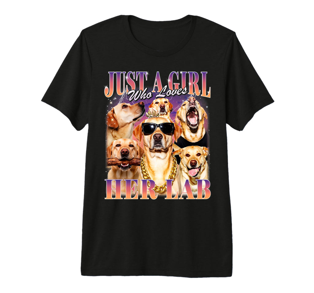 Golden Labrador 90S Yellow Lab Mom Dad T-Shirt - Fun Novelty Design Unisex - T-Shirt, Sweatshirt, Hoodie