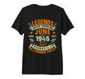 Legends Were Born June 1946 80Th T-Shirt - Trendy Graphic for Adults - T-Shirt, Sweatshirt, Hoodie
