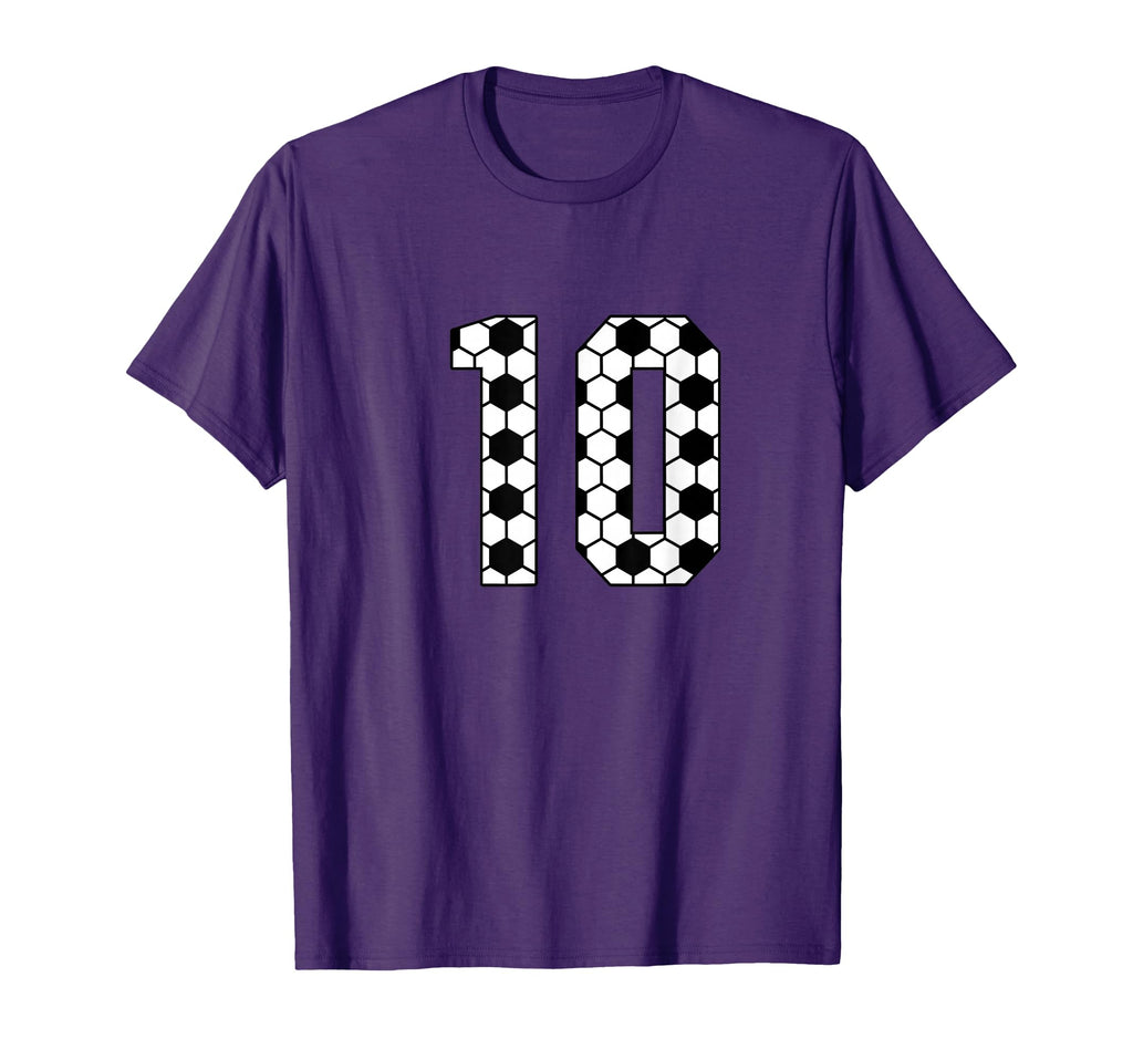 10 Soccer Jersey Favorite Player T-Shirt - Fun Novelty Design for Adults - T-Shirt, Sweatshirt, Hoodie