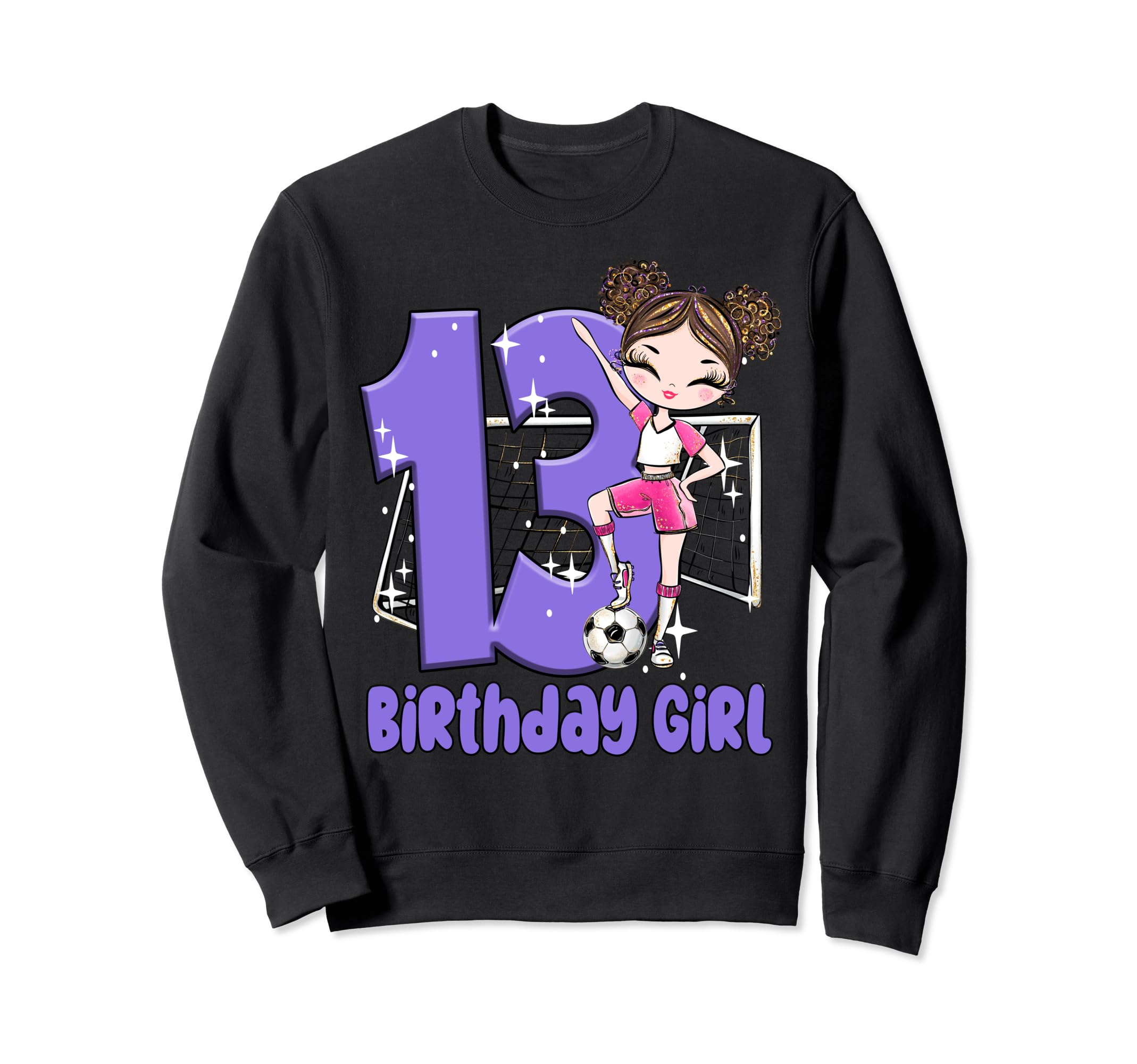 13Th Birthday Soccer Ball Net Sweatshirt - Streetwear Style Men Women - T-Shirt, Sweatshirt, Hoodie