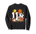 11Th Birthday Sports Birthday Sweatshirt - Casual Everyday Wear Men Women - T-Shirt, Sweatshirt, Hoodie