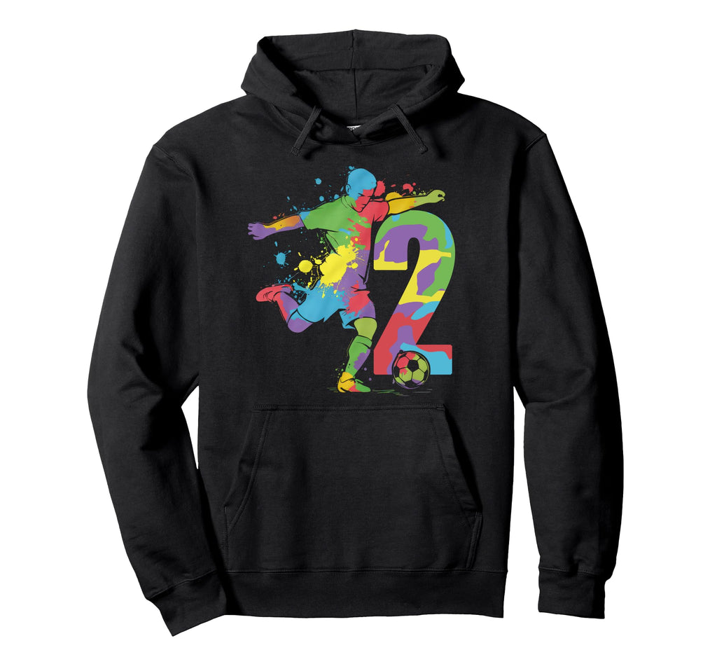 2 Soccer Birthday Gift Soccer Fan Sports Hoodie - Trendy Graphic Unisex - T-Shirt, Sweatshirt, Hoodie