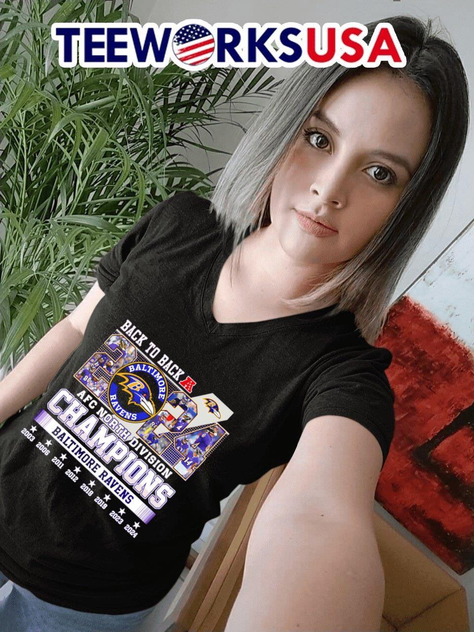 Back to 2024 AFC North Division Champions Baltimore - Adult & Kids T-Shirts, Sweatshirts & Hoodies apparel design preview 7