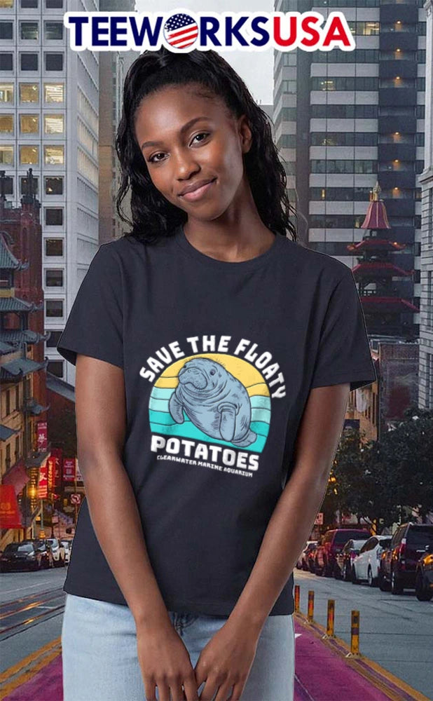 Save The Floaty Potatoes Clearwater Marine Aquarium - Adult & Kids T-Shirts, Sweatshirts & Hoodies apparel design preview 2