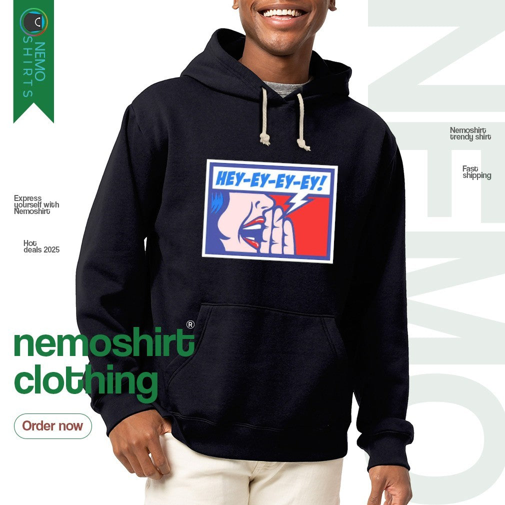 Hey ey Buffalo Bills comic - Adult & Kids T-Shirts, Sweatshirts & Hoodies apparel design preview 2